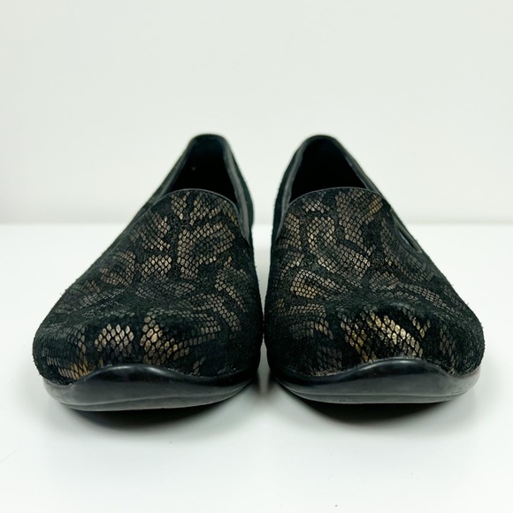 Dansko Womens Size 40 US 9.5 Olivia Bronze Snakeskin Print - Picture 2 of 7